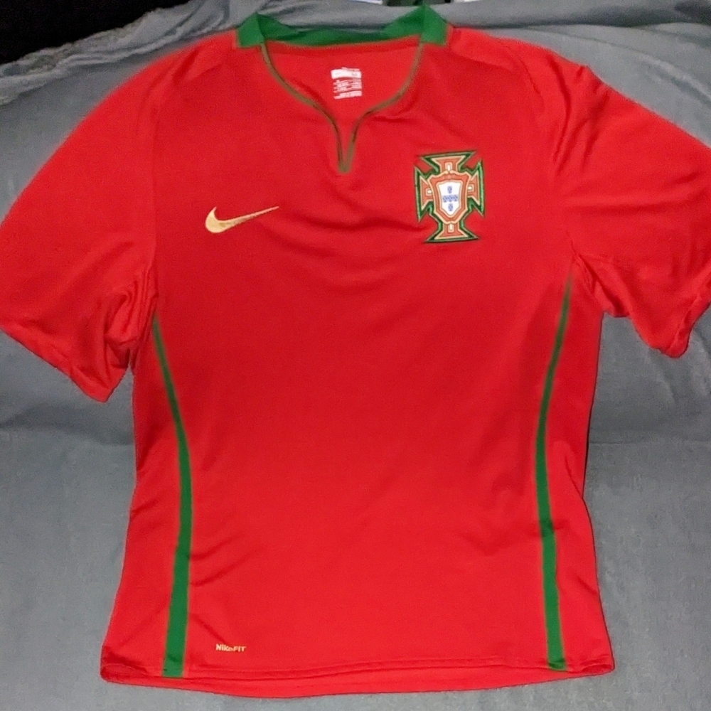 FPF Portugal Men’s Nike Dri-Fit 2018 Soccer Football Jersey Red